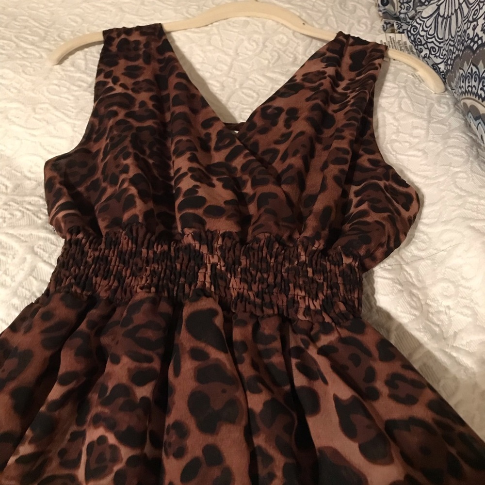 Maxi leopard dress